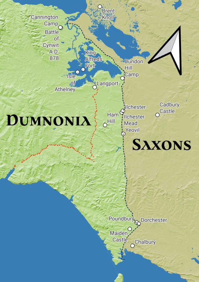 Map of the Border of Dumnonia