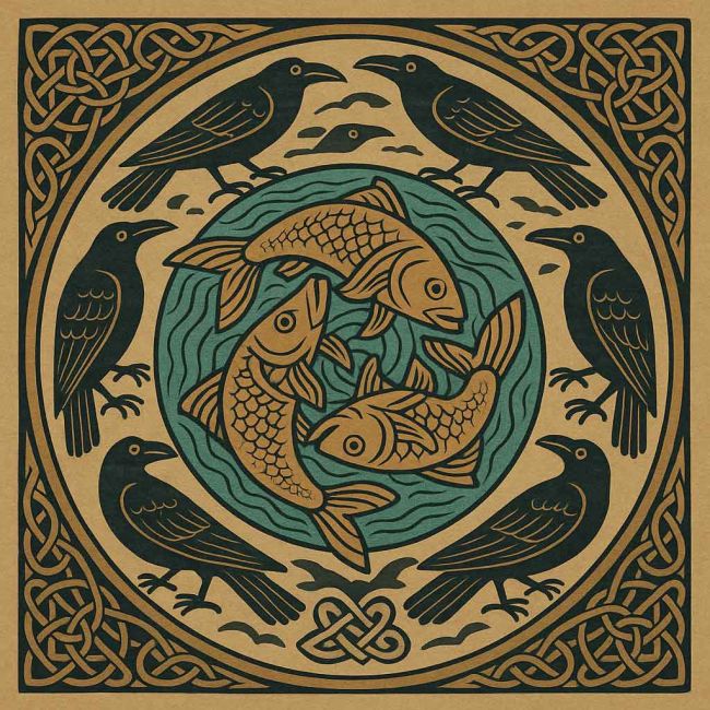 Saint Neot Crows and Fishes