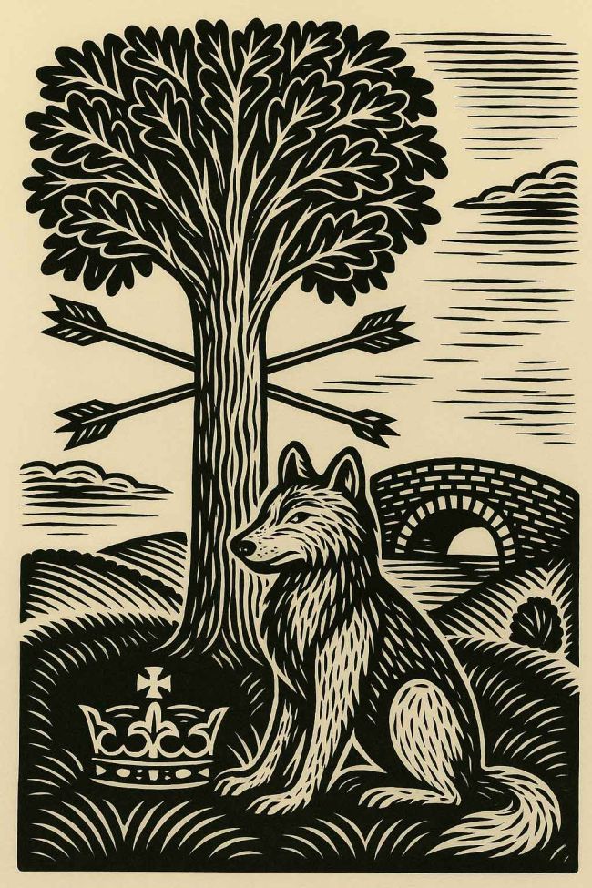 Saint Edmund and the Wolf