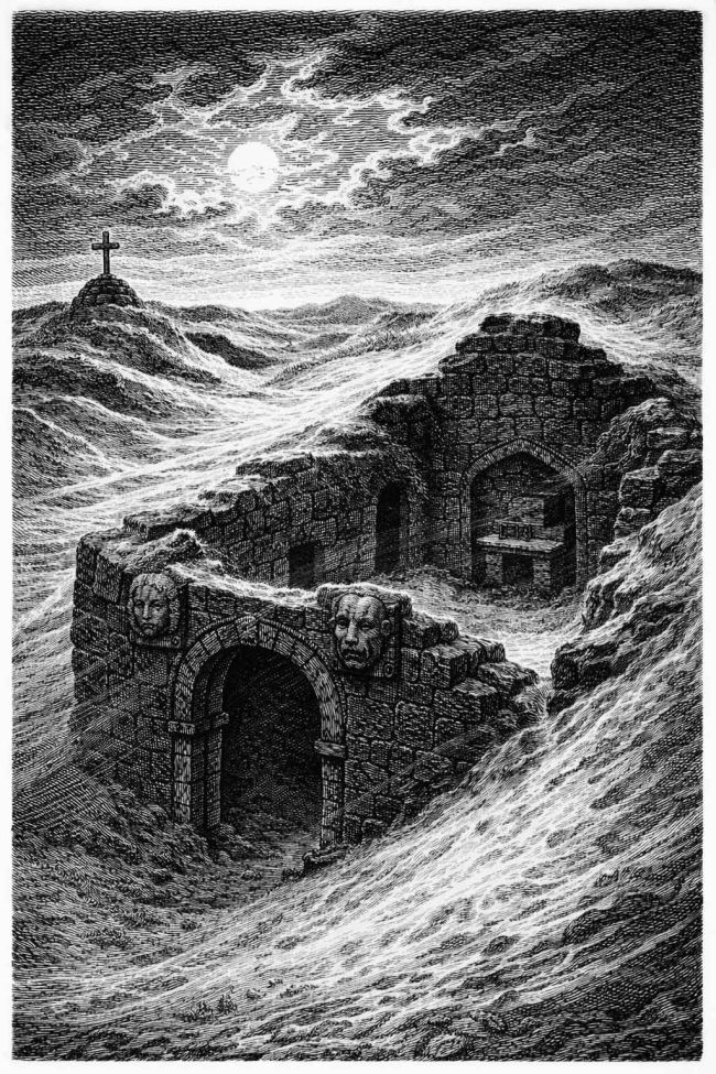 Saint Piran Chapel in the Sands